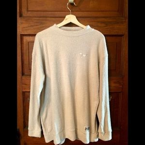 PINK Distressed Boyfriend Oversized Sweatshirt